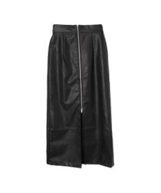 WEGO FレザーWZIPロングスカート