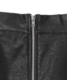 WEGO FレザーWZIPロングスカート