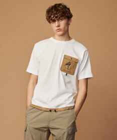 JOSEPH ABBOUD MOUNTAIN 【CREA掲載・テーム ヤルヴィモチーフ・サスティナブル】ビオグレース天竺ｘリップストップTシャツ