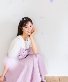 Feroux 【洗える】リボン キャミドレス