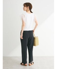 Green Parks ・swing by チュールレイヤーノースリーブニット