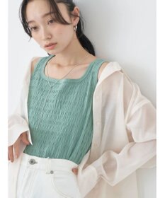 earth music&ecology シャーリングタンクトップ