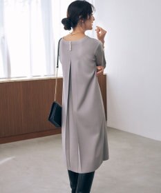 自由区 S 【前後着用可・洗える】パールディティールニット ワンピース