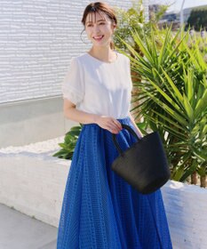 Tiaclasse ラインレーススカート