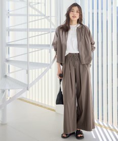 ANY 【新色追加/ウエストゴム】清涼リラックスハイウエストパンツ