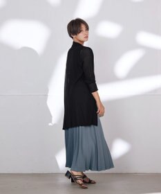 Tiaclasse 【ウエストゴム・洗える】カットソーアコーディオンプリーツスカート