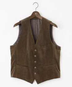 JOSEPH ABBOUD 【遠州産素材/オーガニックコットン】ソフトコーデュロイ ベスト