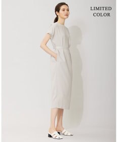 ICB 【接触冷感・UVケア・速乾・洗える】FluidBackSatin ワンピース