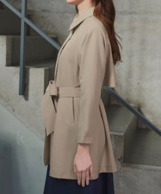 Tiaclasse ステンカラーフレアミドルコート