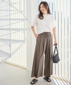 ANY 【新色追加/ウエストゴム】清涼リラックスハイウエストパンツ