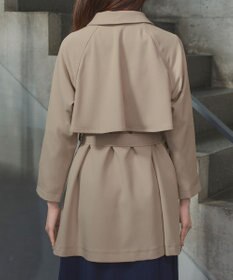 Tiaclasse ステンカラーフレアミドルコート