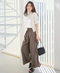 ANY 【新色追加/ウエストゴム】清涼リラックスハイウエストパンツ