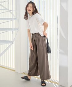 ANY 【新色追加/ウエストゴム】清涼リラックスハイウエストパンツ