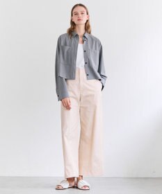 BEIGE， 【洗える】BROIS / コットンシャツテールタンクトップ