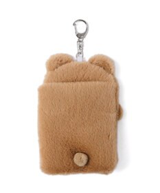 WEGO ふわふわぬいカードホルダーキーホルダーA