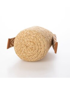 UNBILLION カシュカシュ cachecache / ジャガードテープハンドルラフィアバケツトート