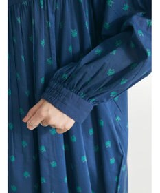 CRAFT STANDARD BOUTIQUE インド綿混キルト切替花柄ワンピース