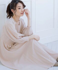 Tiaclasse L 【洗える】シンメトリープリーツワンピース