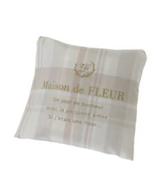 Maison de FLEUR チェックプリントエコバッグ
