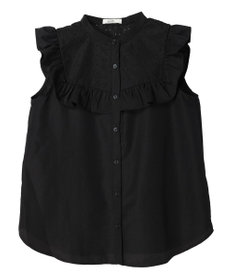 earth music&ecology デコルテレースフリルブラウス