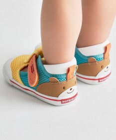 MIKI HOUSE HOT BISCUITS 【14-15cm】かかと顔 メッシュ セカンドベビーシューズ