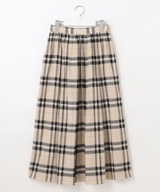 自由区 L 【カタログ掲載・洗える】シアーブライトチェック スカート