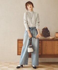 AMERICAN HOLIC ラメ入りリブニットプルオーバー