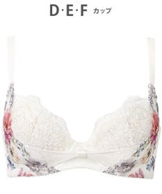 WACOAL ブラジャー 【リボンブラ 脇すっきり】 脇高設計 着やせシルエット 動いても谷間キープ Gカップまで対応 大きいサイズ レディース BXB443 /ワコール