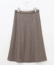 J.PRESS LADIES S T/W 千鳥 ツイード フレアー スカート