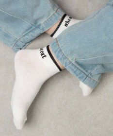 WEGO ラインロゴショートソックス