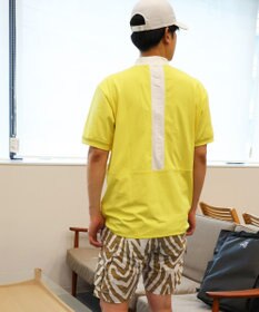 PW CIRCULUS 【UVカット / 吸水速乾 / 伸縮性抜群】【MEN】バックメッシュ切り替えモックT