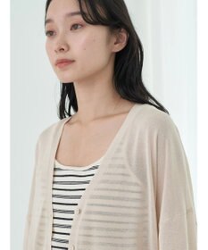 earth music&ecology 接触冷感Ｖネックカーディガン