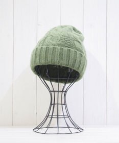 石田製帽 〈新色追加！〉カシミヤニット アラン編みワッチN ニット帽