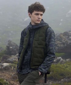 JOSEPH ABBOUD MOUNTAIN 【UNISEX】リバーシブルストレッチ ダウンベスト