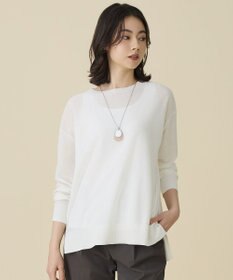 自由区 L ファインゲージスパングルプルオーバー ニット