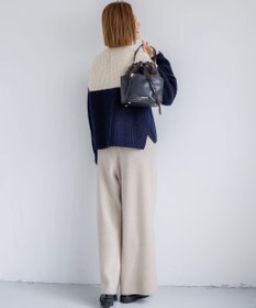 23区 L 【見上愛さん着用/洗える】カシミヤブレンド ニット パンツ