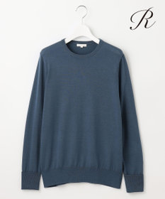 23区 【R(アール)】ウーステッドウールカシミヤ クルーネックニット