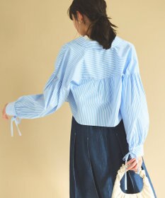 Feroux 【ONWARD CROSSET MAG掲載・2WAY】リボンクロップド シャツ