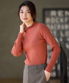 ANY 【洗濯機可】ウォームニットフリルプルオーバー