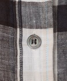 23区 【先行予約】LIBECOリネン チェック シャツ