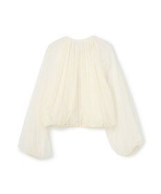 GRACE CONTINENTAL ギャザーチュールブルゾン