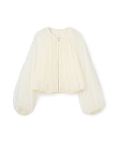 GRACE CONTINENTAL ギャザーチュールブルゾン