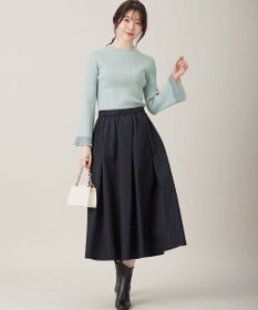 ANY SIS 【洗える】シアーディテール ニット