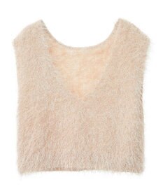 AMERICAN HOLIC 選べる丈２サイズ前後２ｗａｙシャギーベスト