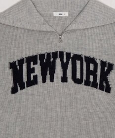 WEGO NEWYORKハーフジップニット