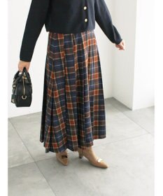 Te chichi チェックアソートロングプリーツスカート