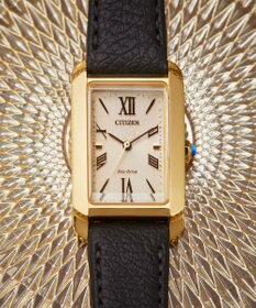 CITIZEN 【電池交換不要】レクタンギュラーウオッチ イエローゴールドEW5622-09P