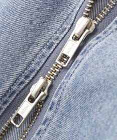 earth music&ecology ダブルジップデニムキャミワンピース