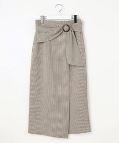 Feroux 【洗える】バックルデザイン タイトスカート