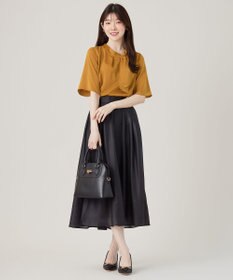 ANY SIS L 【洗える】トロミサテンボウ ブラウス